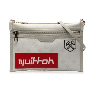 Louis Vuitton Borsa a tracolla versatile Pre-owned con chiusura a zip - - Pre-owned - Donna - Grigio - ONE SIZE