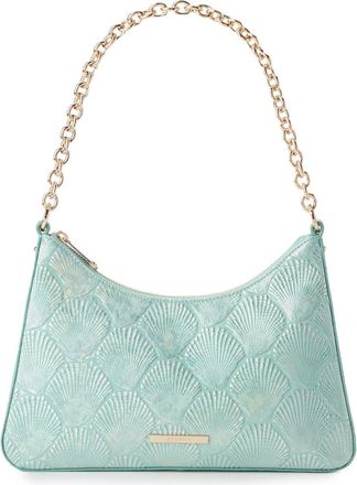 Brahmin Mod Esme Embossed Leather Shoulder Bag in Waterfall at Nordstrom
