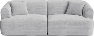 Cosmopolitan Design Sof&aacute; modular 3 plazas pana plata