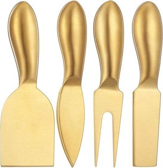 OEM Juego De Cuchillos Para Queso De Acero Inoxidable, Utensilios Para Queso Con Herramientas De Corte Y Rebanado Para La Cocina (dorado, 4 Piezas)