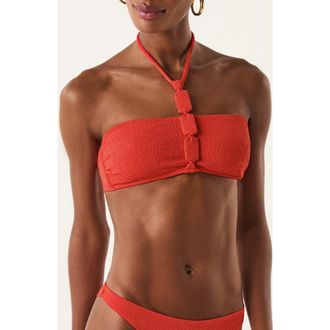 Vix Alix Bandeau Bikini Top in Red at Nordstrom, Size X-Large