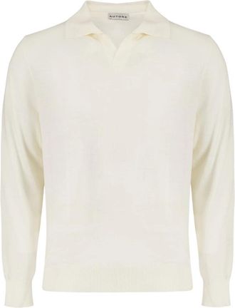 Autore Maglia Polo Stewart - Heren - Polos - Wit - L - Wol - Tops