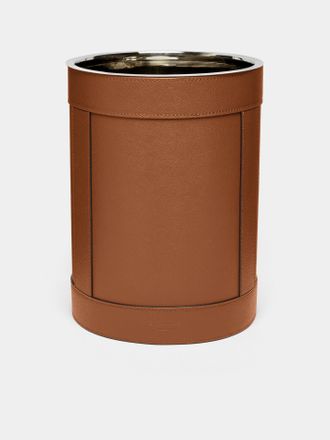 Giobagnara Brus Leather Wastepaper Bin