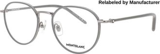 Montblanc Mens Red Rectangular Eyeglass Frames MB0342OA00351R