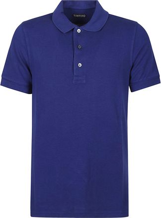 Tom Ford Tailored Blue Lyocell Polo Shirt
