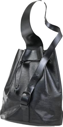Louis Vuitton Sac A Dos Drawstring Backpack Epi Leather Black Leather Backpack Bag (Pre-Owned)