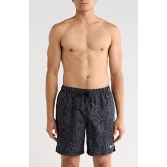 Nike 7-Inch Volley Swim Shorts in Black at Nordstrom Rack, Size X-Large