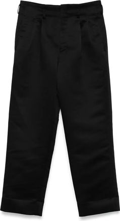 Comme Des Garçons Pantaloni sartoriali crop - Nero