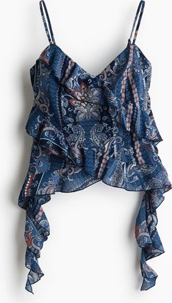 H&M Tr&auml;gertop mit Volant - Blue