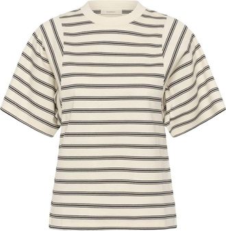 Inwear Vanilla Triple Stripe T-Shirt - Dames - T-shirts - Veelkleurig - 2XL - Polyester - Tops