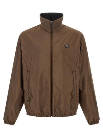 Prada Brown Mock Collar Jacket