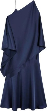 Max Mara Kleedjes, Dames, Blauw, M, Polyester, Calante Slip Dress