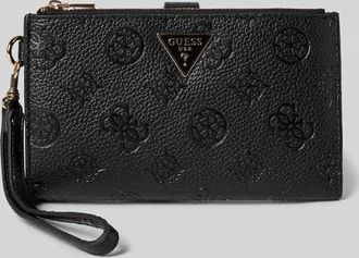 Guess Portemonnaie mit Label-Detail Modell CRESIDIA in Black, Gr&ouml;&szlig;e 1