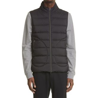 Herno Legend Matte Nylon Down Puffer Vest in Black at Nordstrom, Size 46 Us