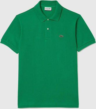 Lacoste Mens Slim-Fit Polo Shirt - Green - Size: 36