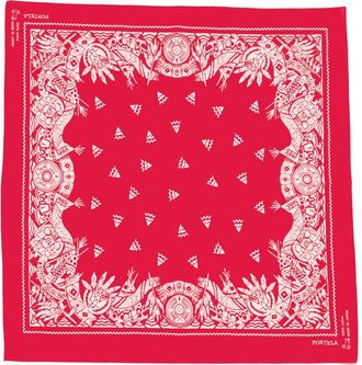 Fortela Cotton Apach Bandana in Red at Nordstrom