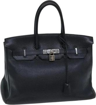 Herm&egrave;s Pre-owned Handtas - Dames - Vintage Handtas - Zwart - ONE Size - Leer - Vintage