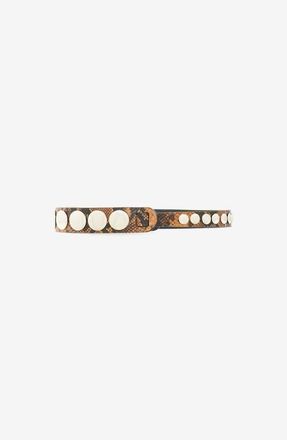 Iro Crescendo Belt in Black /Cognac at Nordstrom, Size 70