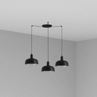 Faro Barcelona Tatawin M L&aacute;mpara Colgante 3 Luces Negra 20340-120-3l