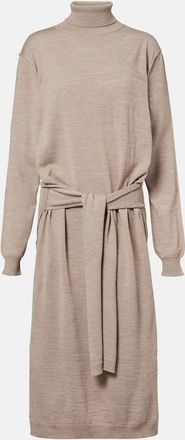 Christophe Lemaire Trompe loil wool-blend midi dress