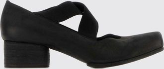 Uma Wang Smooth Calfskin Mary Jane Flats with Square Toe