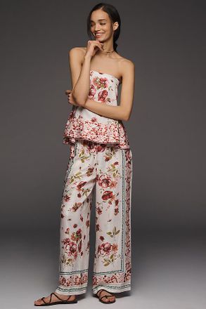 Anthropologie Brooklin Wide Leg Track Pants by Maeve