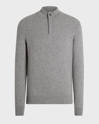 Ermenegildo Zegna Men & apos;s Cashmere Quarter-Zip Sweater