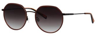 Humphrey's Sonnenbrille HUMPHREY&acute;S EYEWEAR Modell 585355, Herren, schwarzgun matt, orange, matt, metallic, Sonnenbrillen Sonnenbrille, Form Panto, Logoschriftzug
