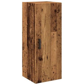 vidaXL Armario de pared madera de ingeniería envejecida 34,5x34x90 cm Vidaxl