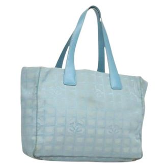 Chanel Pre-owned Tote Bags, female, Blue, Size: ONE SIZE Pre-owned Vintage Tote Bag