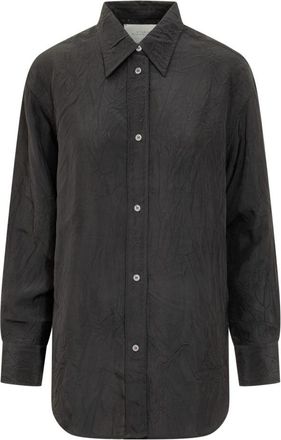 STUDIO NICHOLSON Black Oversized Solid Shirt