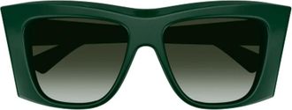 Bottega Veneta New Classic Zonnebril - Dames - Zonnebrillen - Groen - ONE Size - Nylon - Accessoires