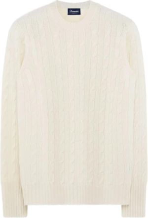 Drumohr G Collo ML Treccia Tub Coccola - Heren - Cashmere truien - Grijs - XL - Kasjmier - Truien & Vesten