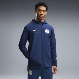 Puma Giacca da training softshell Manchester City da uomo, Abbigliamento, Blu, XXL