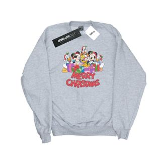 Disney Heren Mickey Mouse en vrienden Kerstmis Sweatshirt (Sportgrijs)
