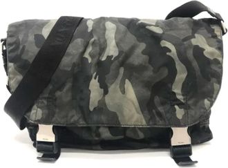 Prada Pre-owned Cross Body Bags, female, Green, Size: ONE SIZE Pre-owned Nylon prada-bags