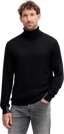 Mos Mosh Adam Turtleneck - Heren - Coltruien - Zwart - 2XL - Wol - Truien & Vesten