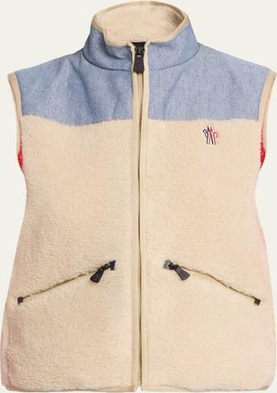 Moncler Teddy & Chambray Vest