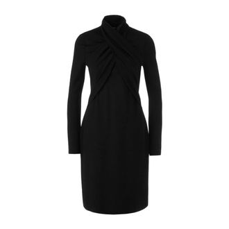 Marc Cain Dames, Jurken, Zwart, Maat: XL Leer