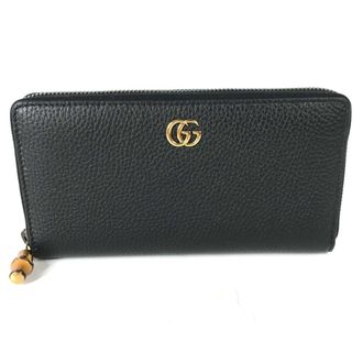 Gucci Navy Leather Long Wallet (Bi-Fold) (Pre-Owned)