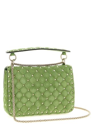 Valentino Garavani Womens Bicolor Calfskin Shoulder Bag