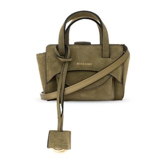 Hidesins Flap XS Tas - Dames - Mini tas - Groen - ONE Size - Leer - Tassen
