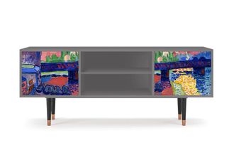 StoryZ Mueble de TV multicolores 2 puertas L 170 cm