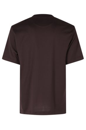 Eleventy Embroidered Logo Crewneck Cotton T-Shirt