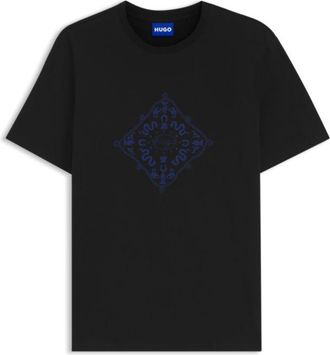 HUGO BOSS Crew-neck T-shirt in breathable cotton