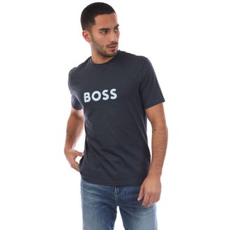 HUGO BOSS Heren Strand T-Shirt (Marine)