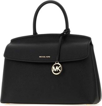 Michael Kors Womens Black Leather Freddie Handbag Borse A Mano Bag