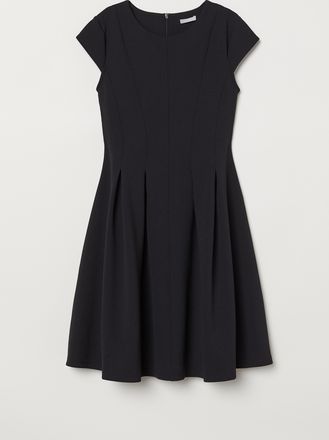 H&M Knielanges Kleid - Schwarz