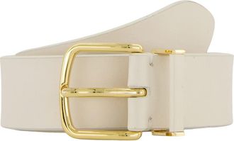 Vince Kaia Leather Belt in Milk at Nordstrom, Size X-Small