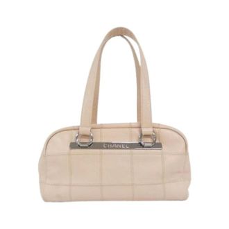 Chanel Pre-owned Grained Calfskin Shoulder Bag - Dames - Pre-owned - Beige - Maat: ONE Size Leer